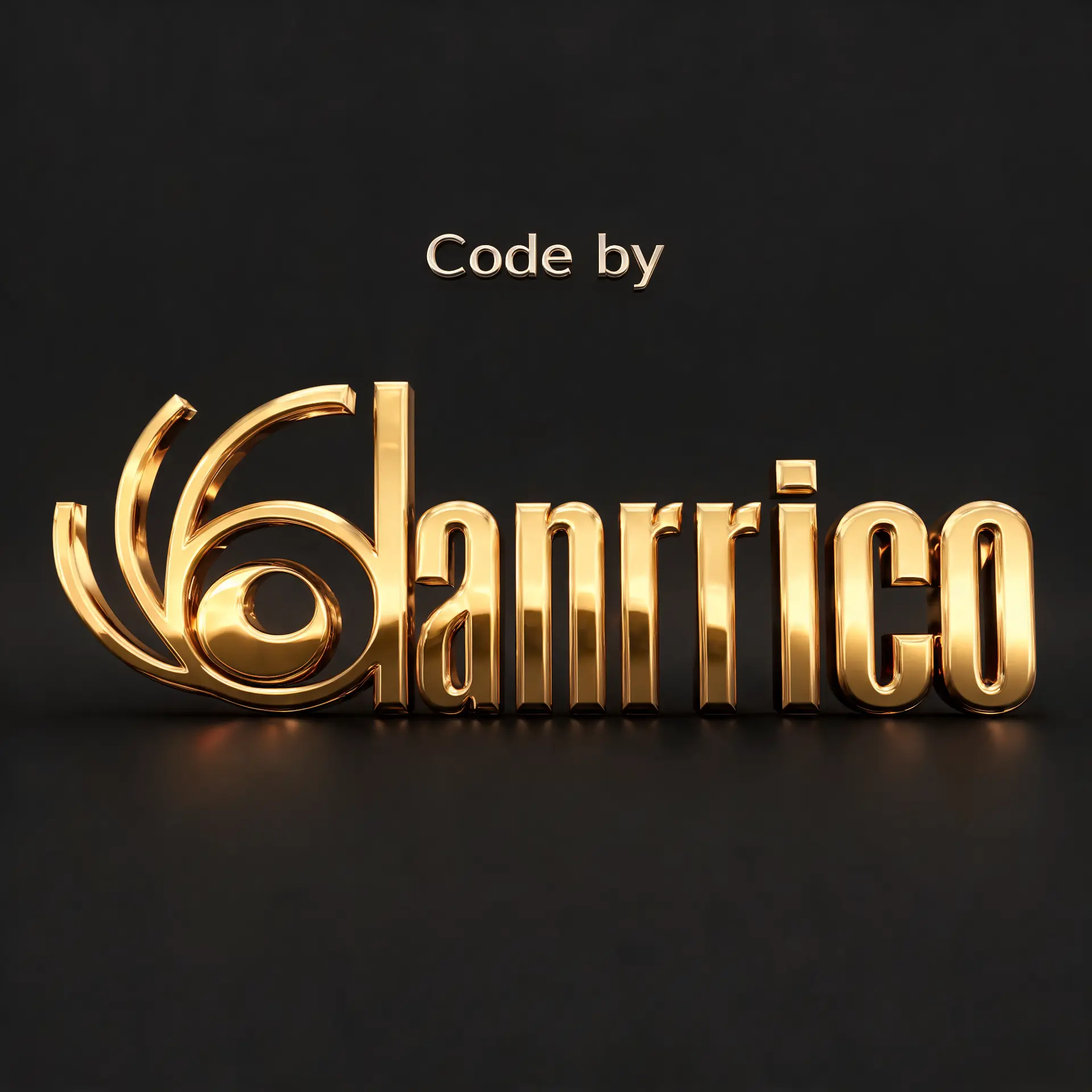 Code by danrrico gold logo